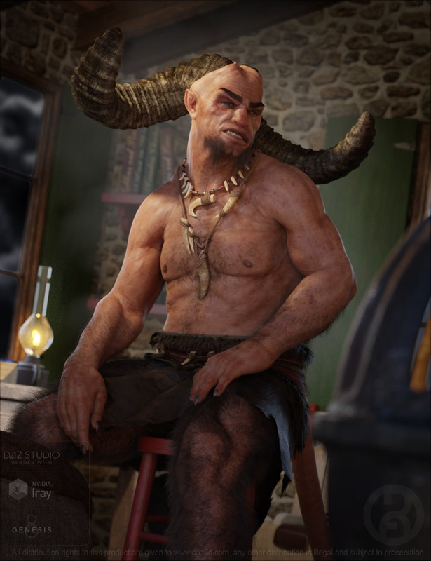 Demon Krampus for Genesis 8 Male