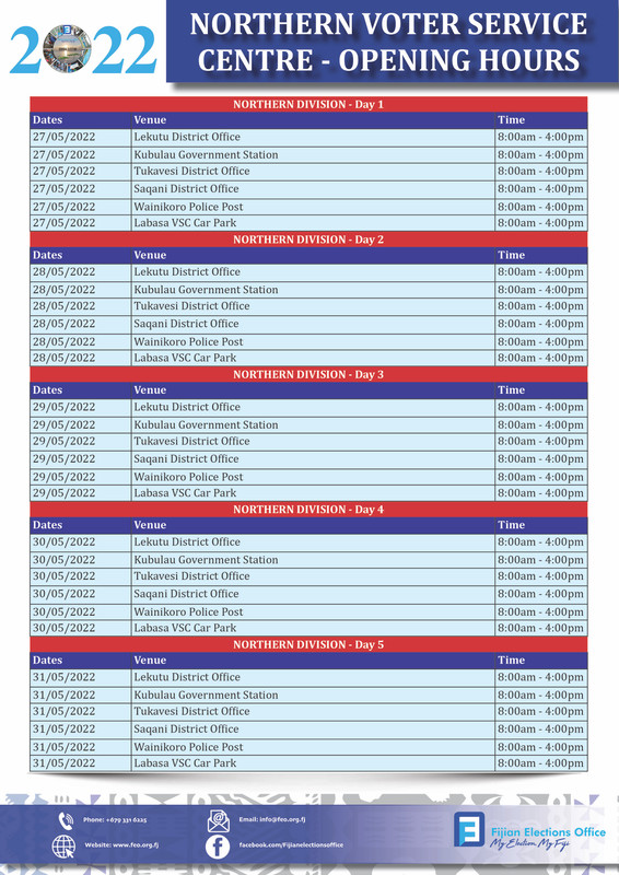 Northern-VRD-Schedules