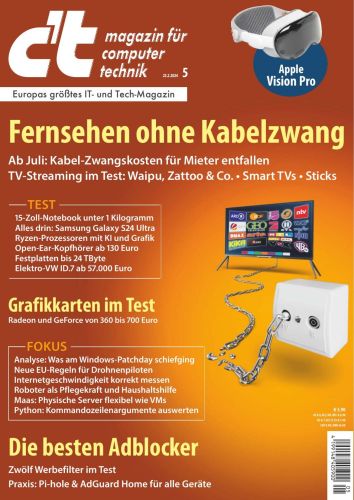 ct Magazin fuer Computertechnik No 05 vom 23  Februar 2024