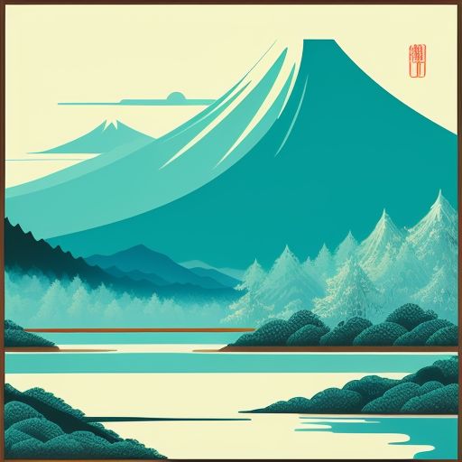 Painting-of-a-lake-with-trees-7