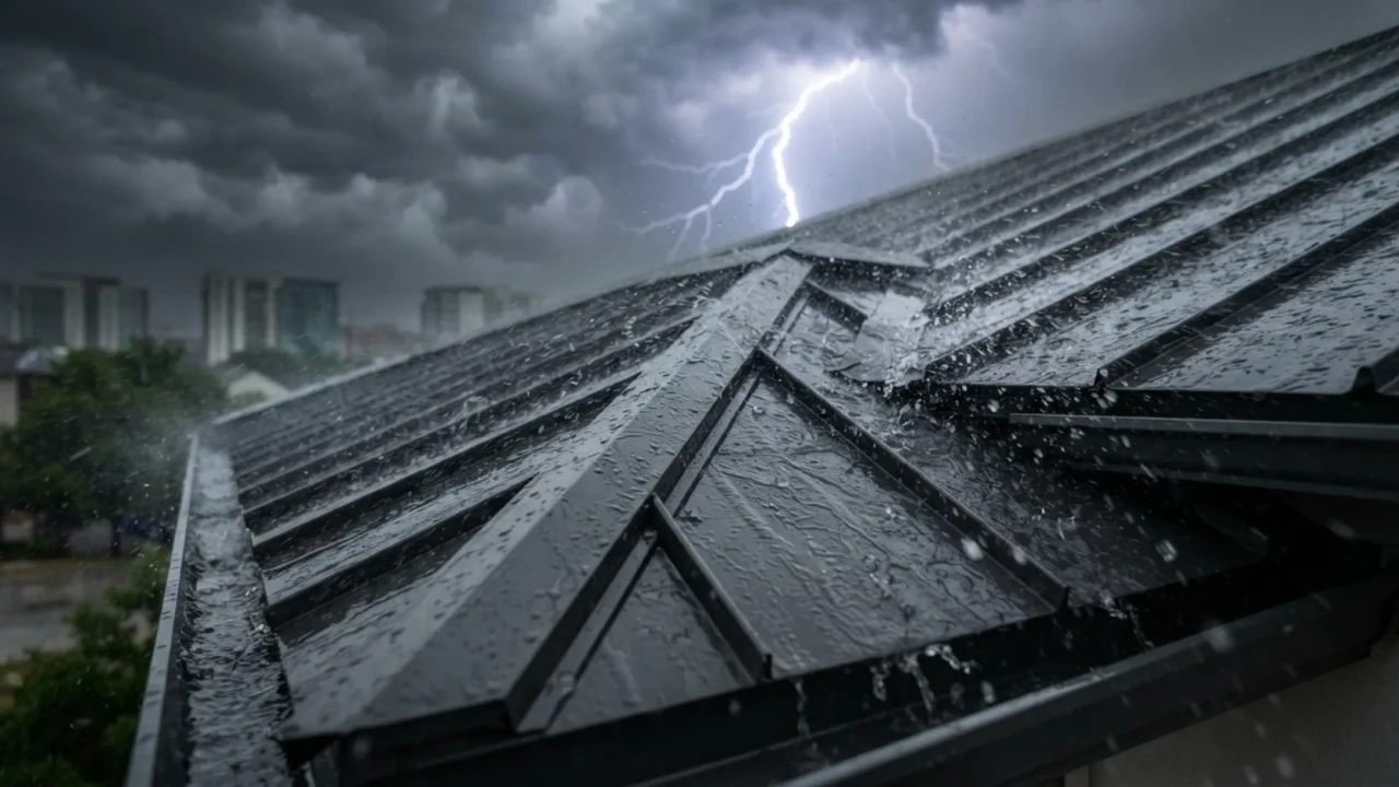 Metal roof wind resistance standing seam San Antonio storm