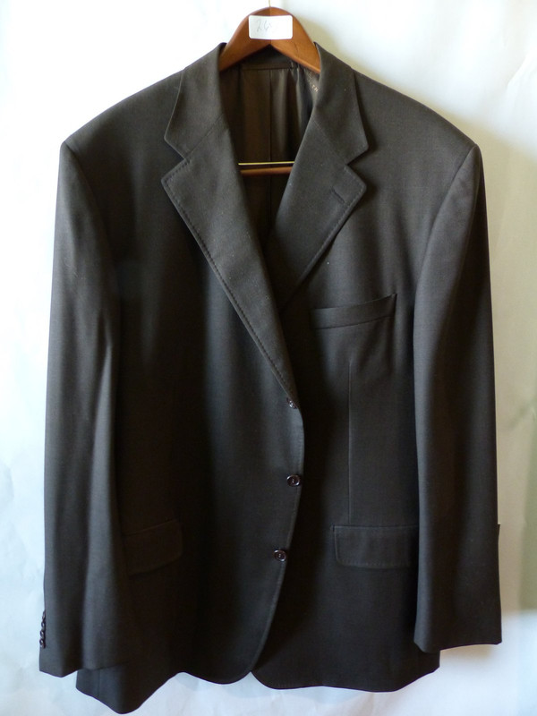 BALLANTYNE DARK BROWN SUIT JACKET 30 90824 US MENS SIZE 52 EURO 62