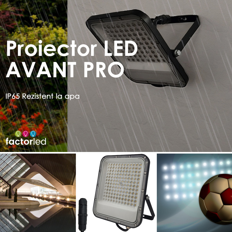 Proiector LED 100W OSRAM Exterior, 11500Lm, IP65 Rezistent la apa, Proiector AVANT Pro, foarte rezistent IK10, Alb Rece 5700K 1 Proiector LED 200 W OSRAM Exterior 23000 Lm IP65 Rezistent la apa Proiector AVANT Pro emag