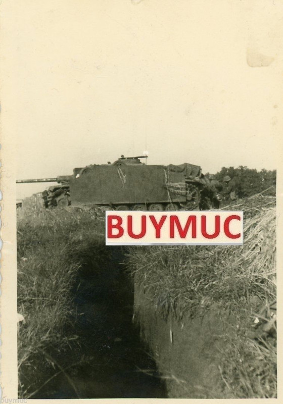 FOTO PANZER TANK STURMGESCHÜTZ LANGROHR SEITENSC