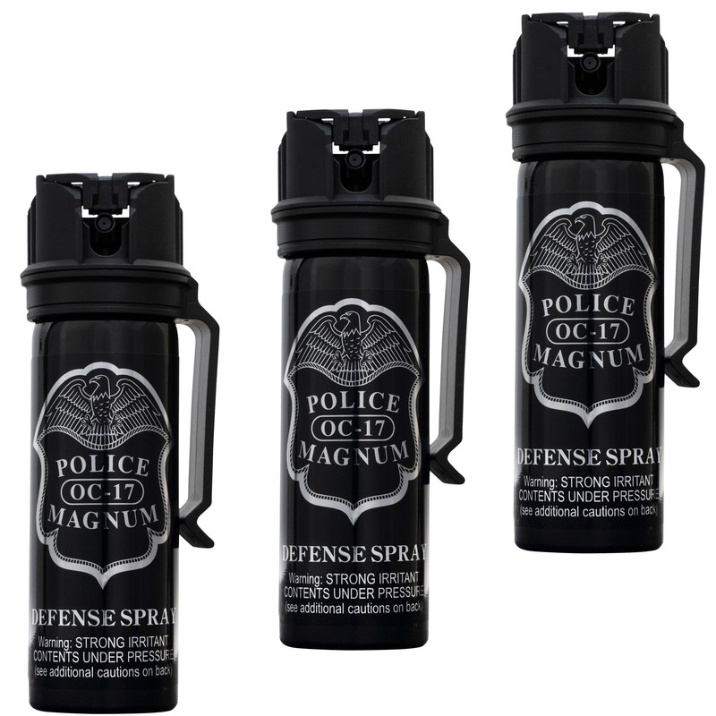 Police Magnum 3oz Flip Top Belt Clip Stream