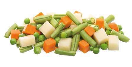 Macedónia de legumes congelada