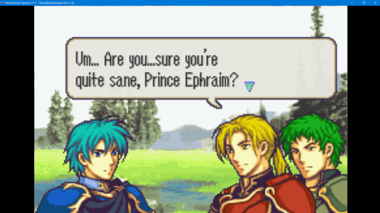 2024-02-22 20_37_11-Restoration Queen v1-1 - VisualBoyAdvance-M 2.1.8