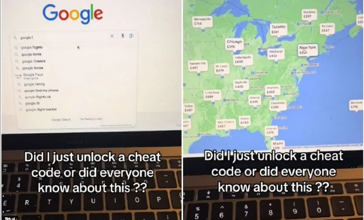 Truco para encontrar vuelos baratos en Google se vuelve viral en TikTok