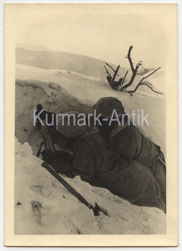 Foto Wehrmacht Russland Nord Front Mörser Artillerie combat