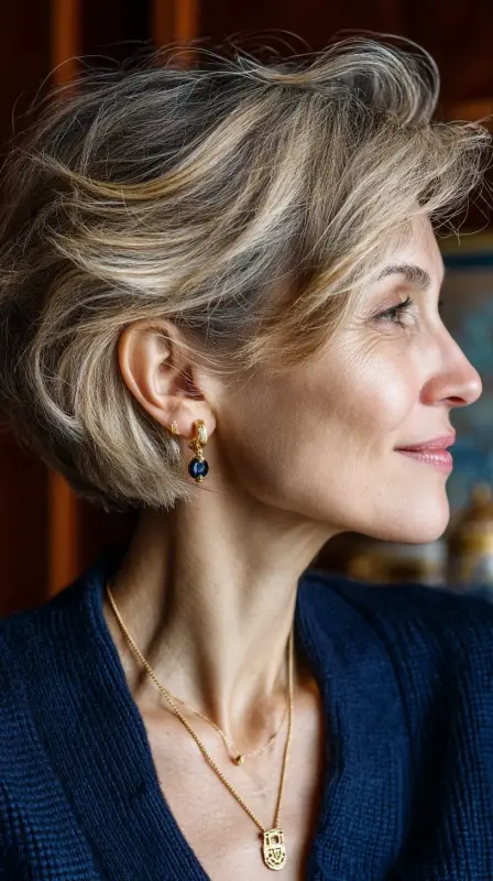 Ageless Glamour: The Flattering Bob for the Fabulous 60s - Hairstyles for Women Over 60 with Thin Hair