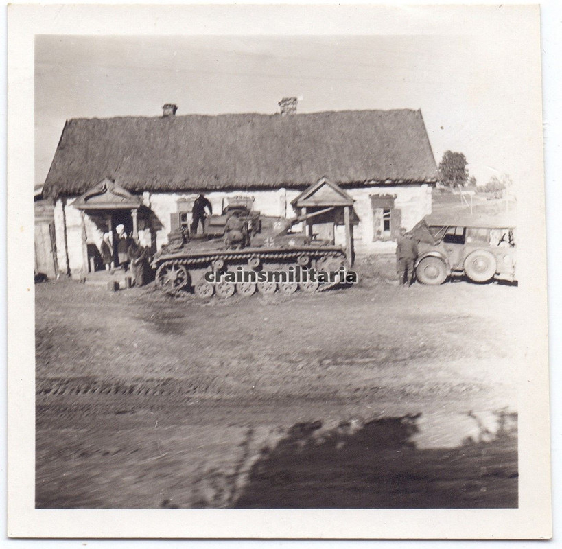 Orig. Foto Panzer III Tank mit Kennung Kübelwage