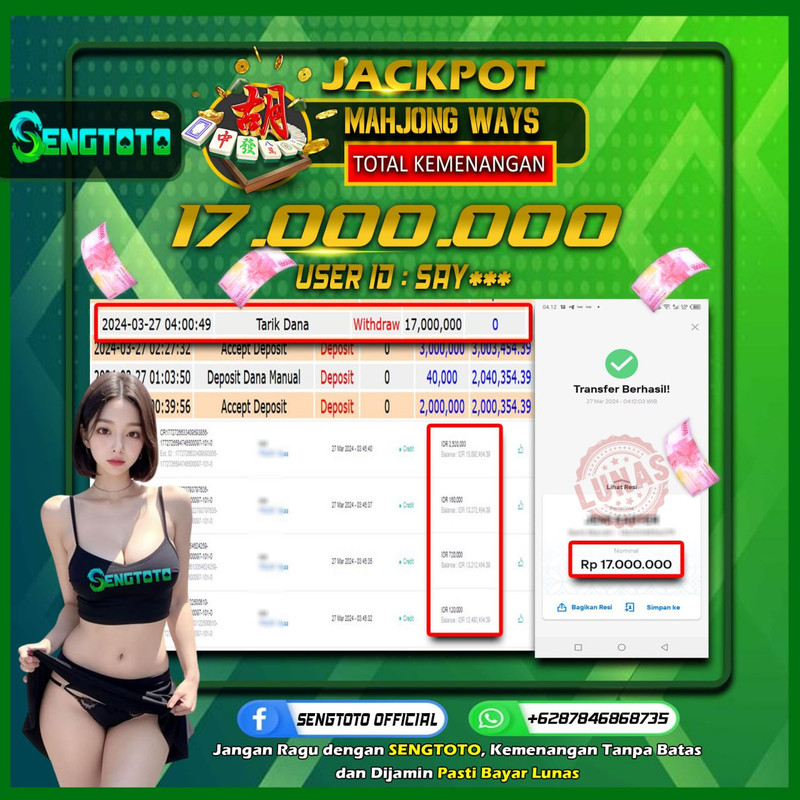 BUKTI PEMBAYARAN SLOT MAHJONG WAYS