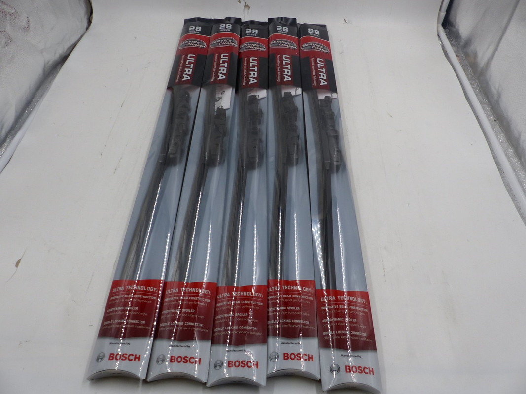 LOT OF 5 BOSCH SERVICE CHAMP ULTRA SCB28 CAR WINDSHIELD WIPER