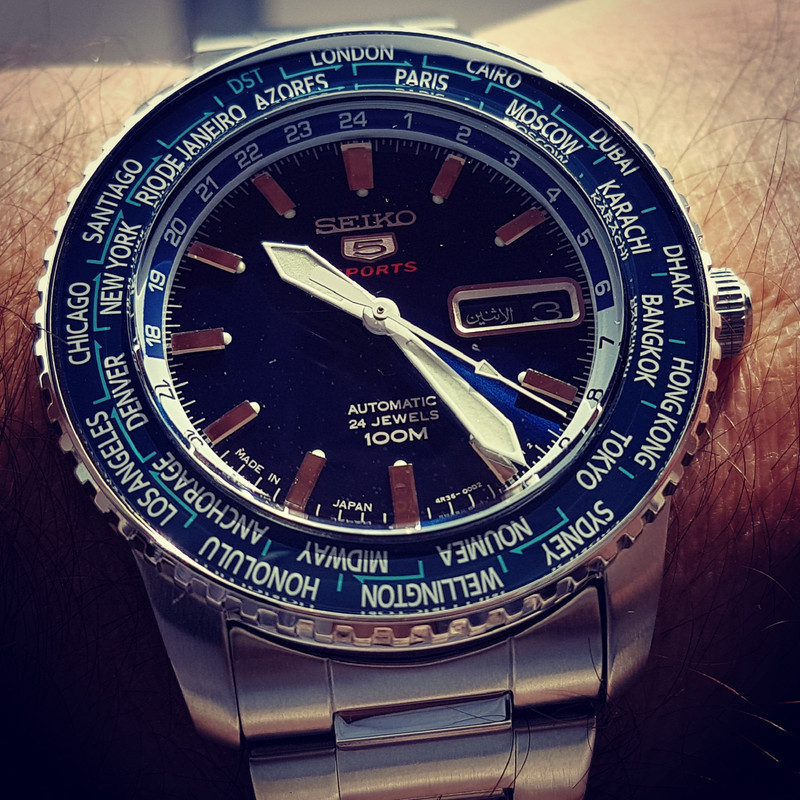 Seiko 5 Sports SRP125 World Time Cal. 4R36 Auto 100M (3)