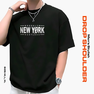 মেনস স্টাইলিশ ড্রপ শোল্ডার- t-shirt: আভিজাত্য আর আরামের সেরা মিশ্রণ