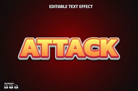 Attack Text Effect - BRBYN2Z Attack Text Effect - BRBYN2Z