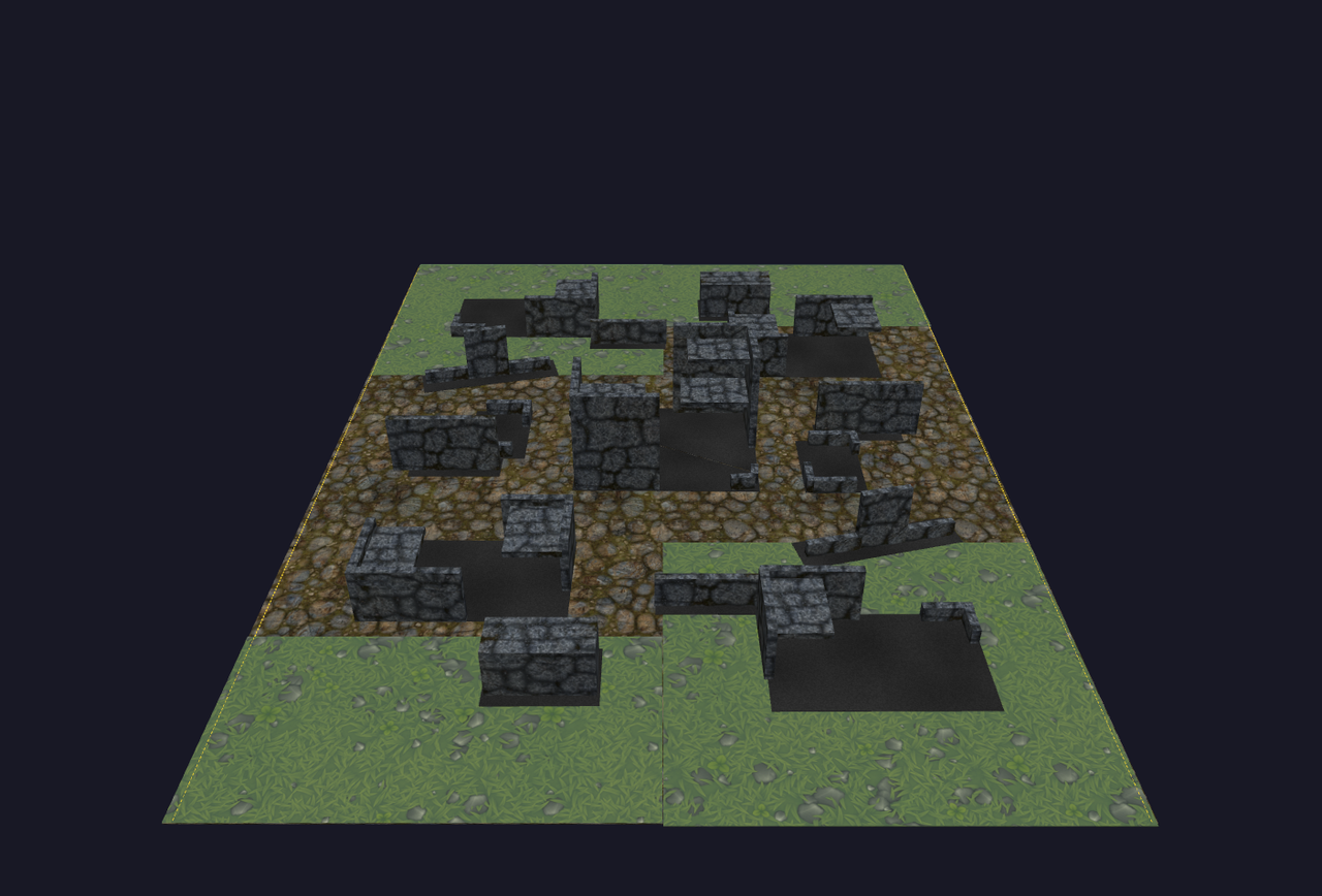 layout b reconnaissance vs priority assets 3d