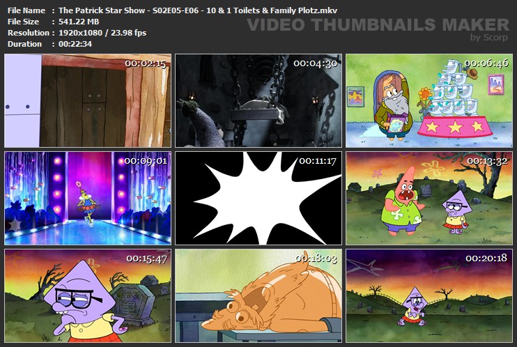 The Patrick Star Show - S02E05-E06 - 10 & 1 Toilets & Family Plotz.mkv