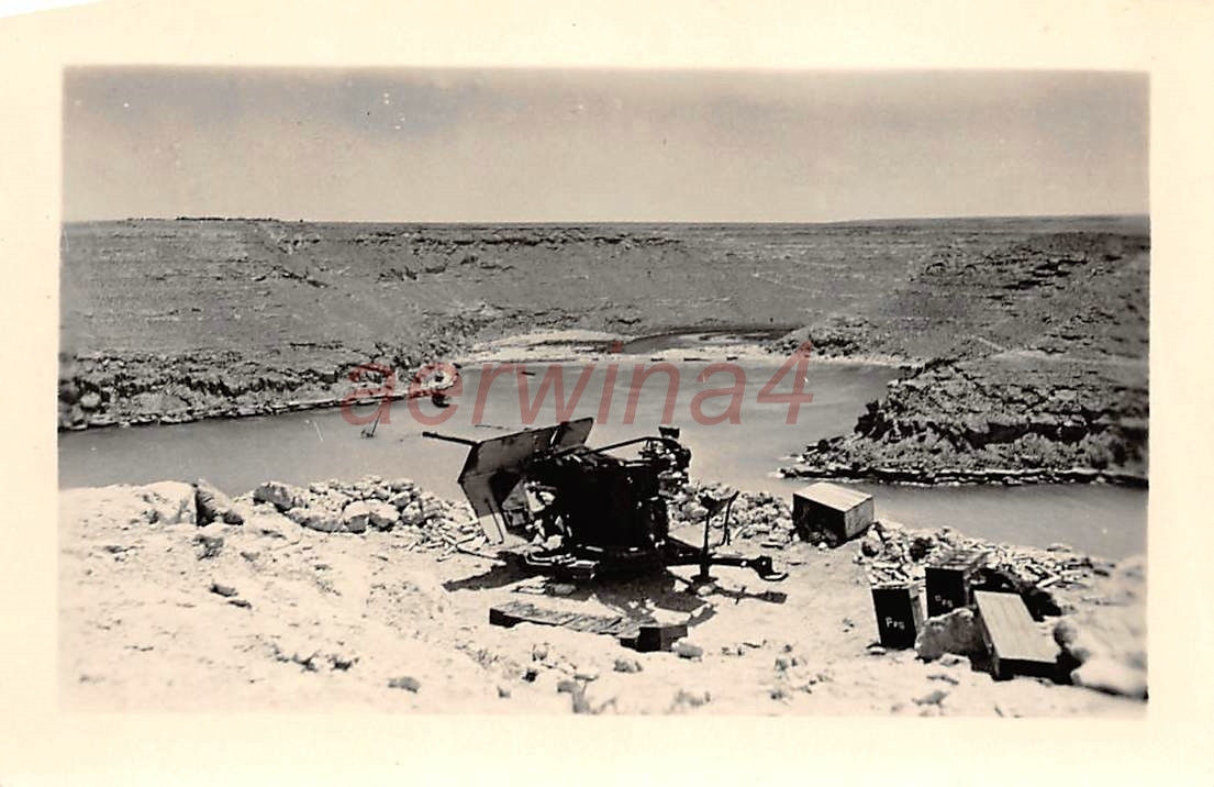 Flakgeschütz Fliegerschutz bei Darna Libyen Afrika