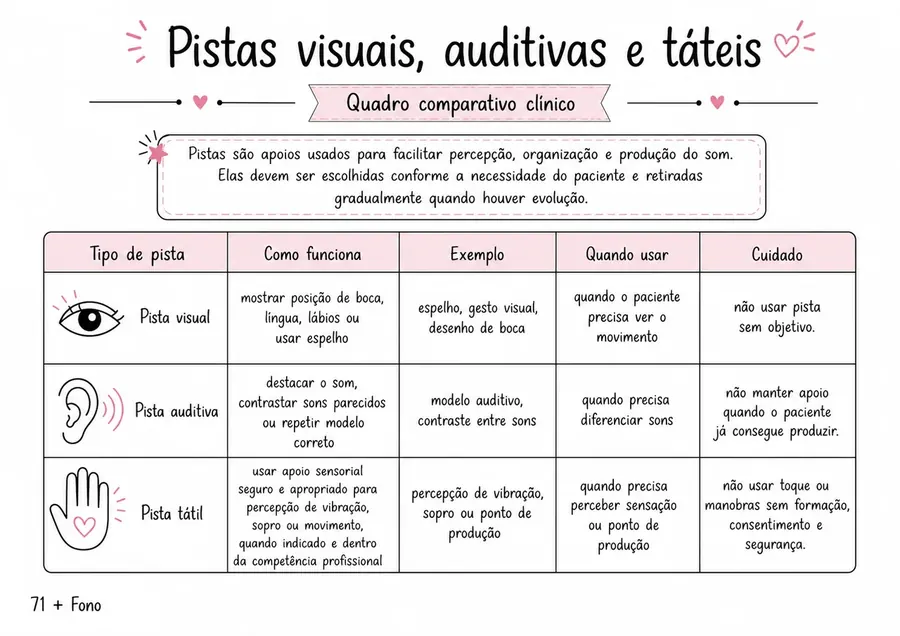 Exemplo de mapa mental de Fonoaudiologia do MapaFono