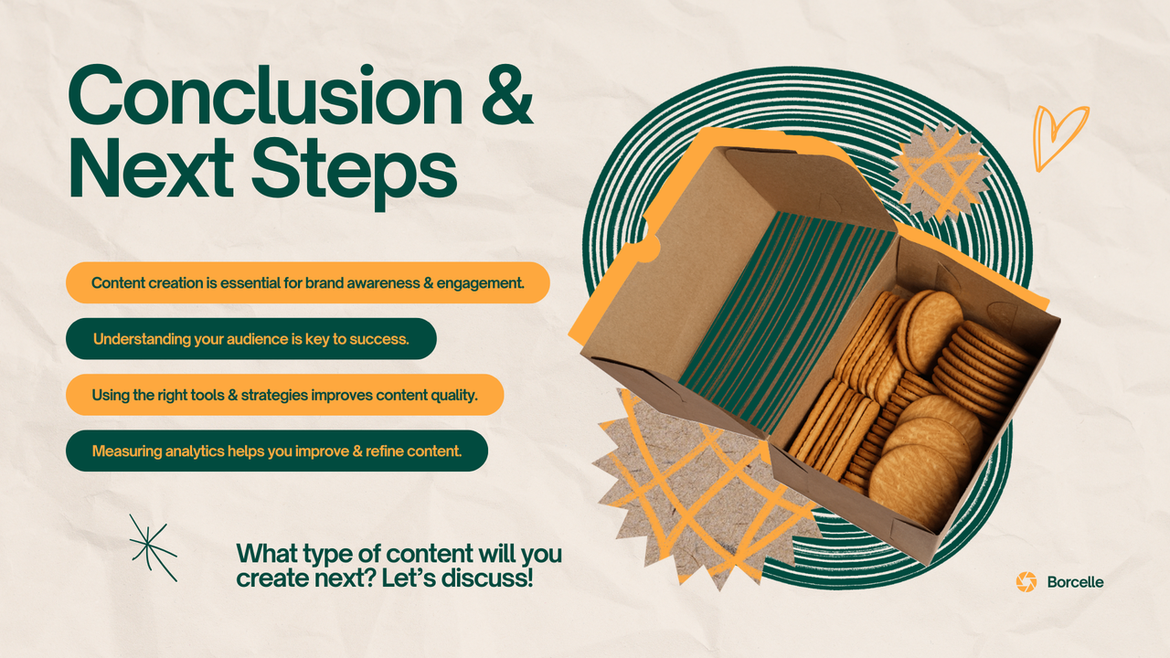 Blue and Orange Creative Content Creation Presentation