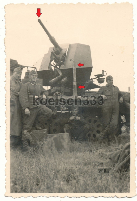 Panzer Halbkette Flak Artillerie Geschütz Rohrkr