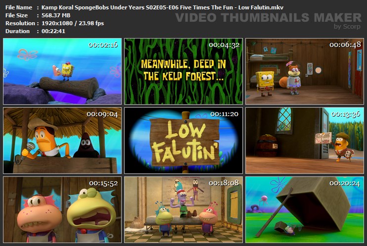 Kamp Koral SpongeBobs Under Years S02E05-E06 Five Times The Fun - Low Falutin.mkv