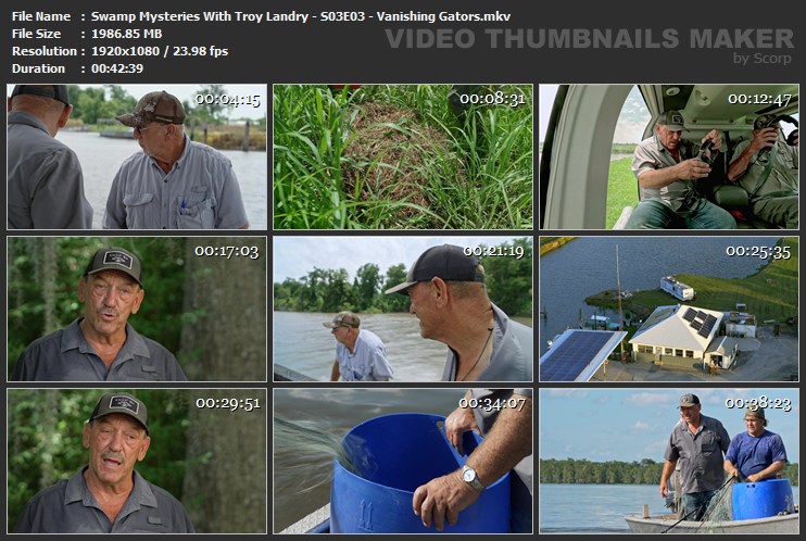 Swamp Mysteries With Troy Landry - S03E03 - Vanishing Gators.mkv