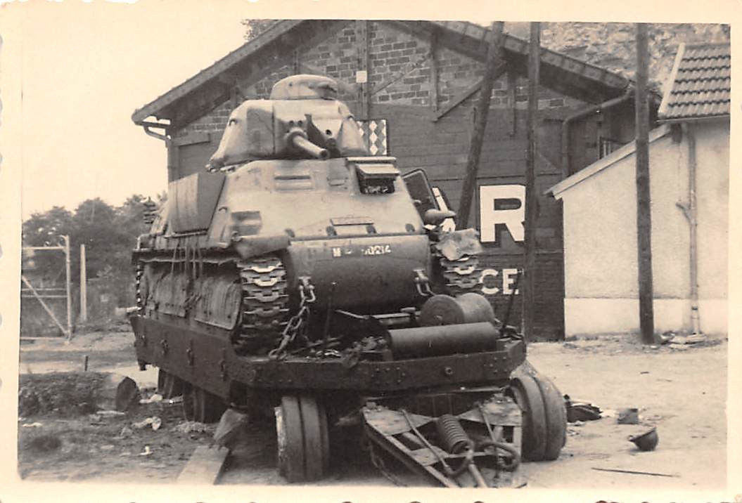 Bergung eines franz. SOMUA Panzer Dünkirchen Fra