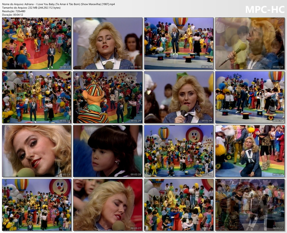 Adriana - I Love You Baby (Te Amar é Tão Bom) (Show Maravilha, tbtSBT) [1987]