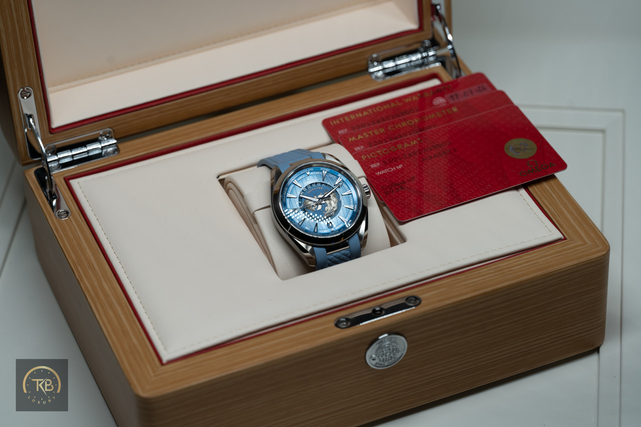Omega Aquaterra WorldTimer Summer Blue - Image 14