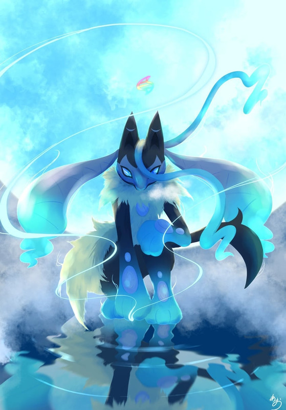 lucario-and-mega-lucario-z-pokemon-drawn