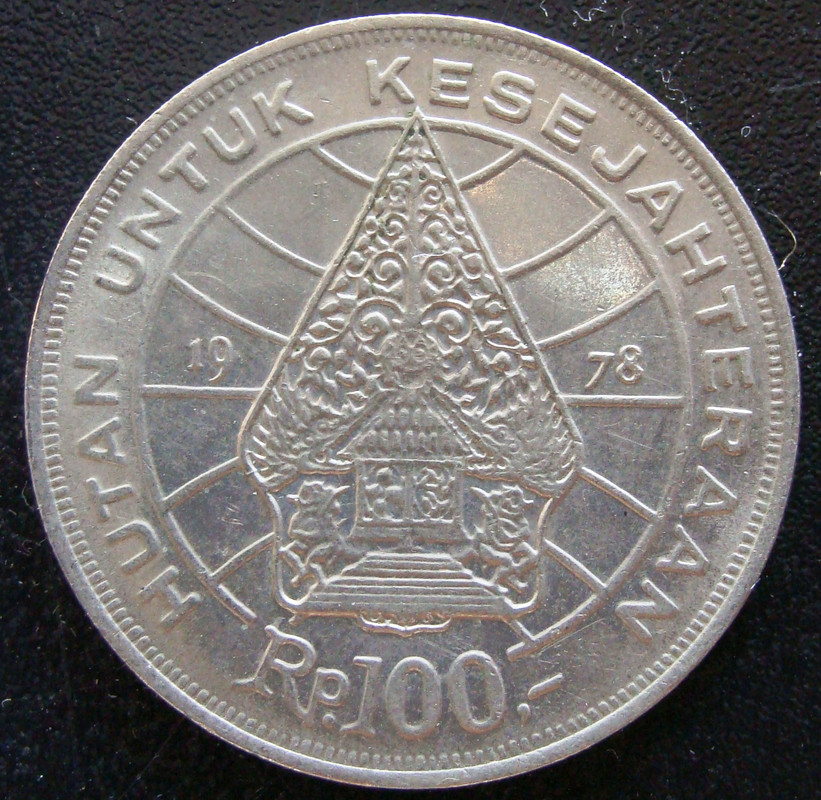 100 Rupias. Indonesia (1978) IDN-100-Rupias-1978-FAO-rev