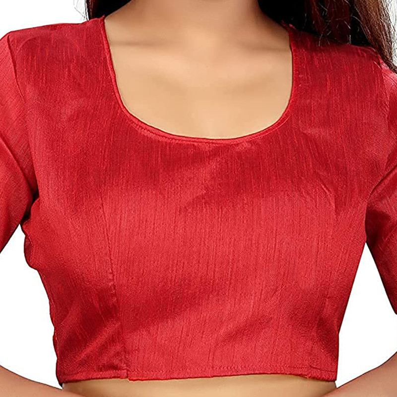 Women's Embroidered Fashionable Butterfly Pattern Saree Top Bolywood Readywear - Picture 16 of 33
