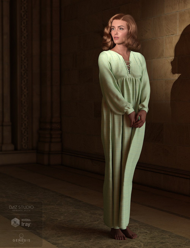 dForce AQ Nightgown for Genesis 8 and 8.1 Female