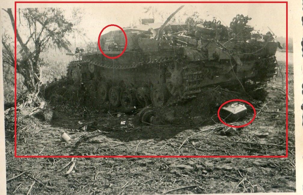 FOTO Sturmgeschütz Panzer TANK in Frontstellung