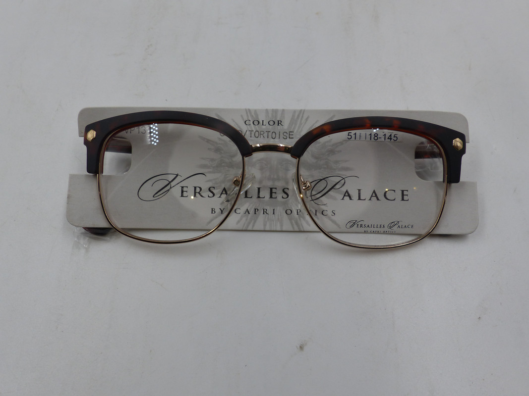 VERSAILLES PALACE VP131 UNISEX EYEGLASSES IN COLOR GOLD/TORTOISE SIZE 51-18-145