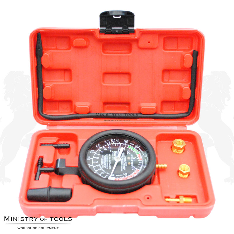 Engine Fuel Vacuum and Pump Pressure Gauge Tester Kit Valve Check