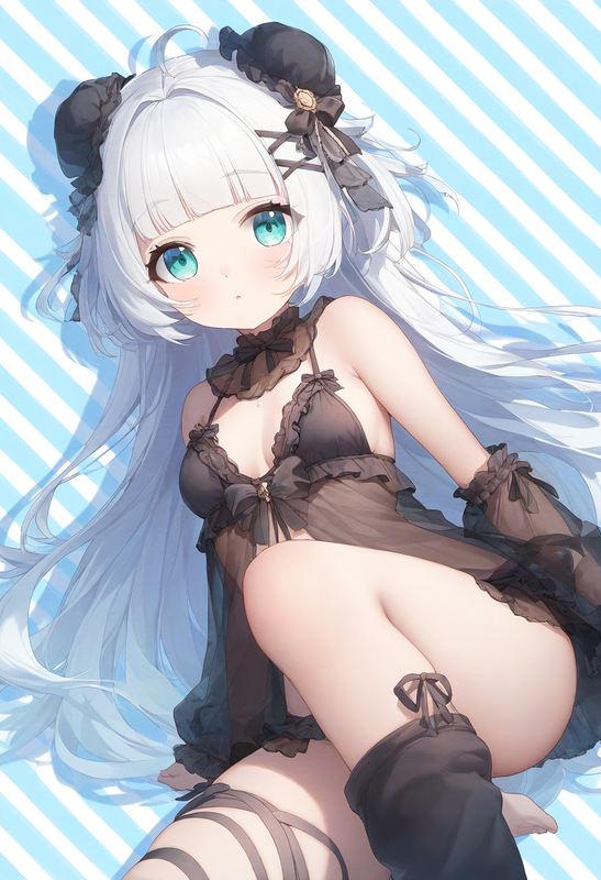 1girl, striped background, {{{close-up, head focos, aqua eyes}}}, long hair, him s-4078993324