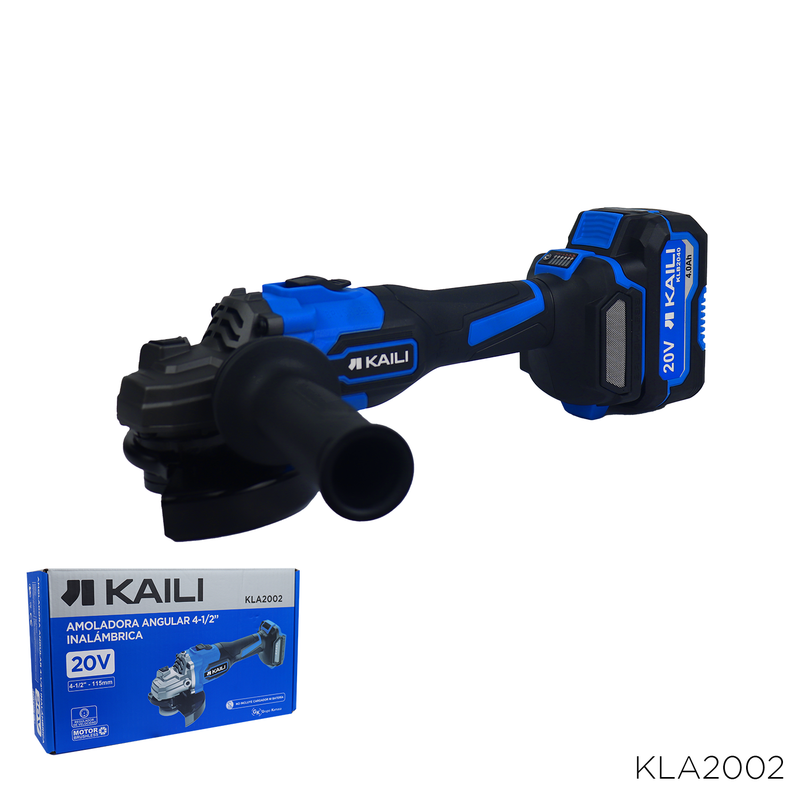 AMOLADORA ANGULAR BRUSHLESS DE 18 V KAILI