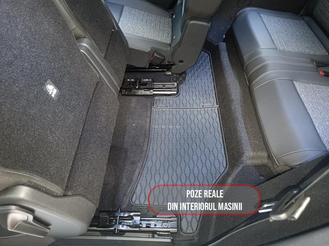 Set 2 covorase Peugeot 5008 Hybrid Randul 3 2024-prezent, din cauciuc 100%, compatibile cu autoturismul PEUGEOT 5008