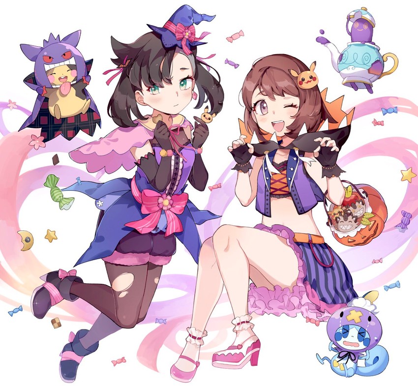 marnie-gloria-morpeko-morpeko-gengar-and