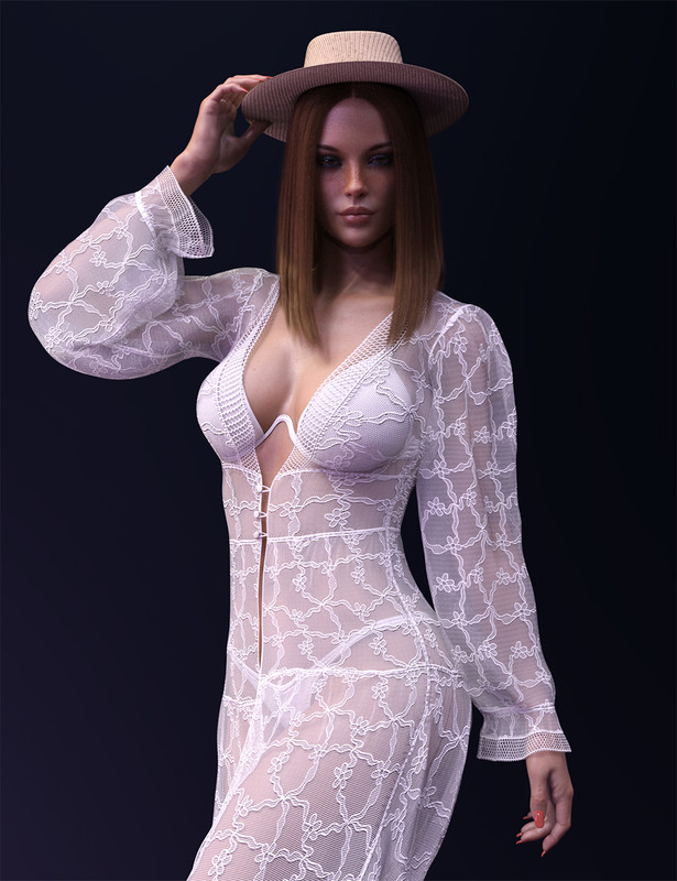 X-Fashion dForce Summer Outfit for Genesis 8 and 8.1 Females