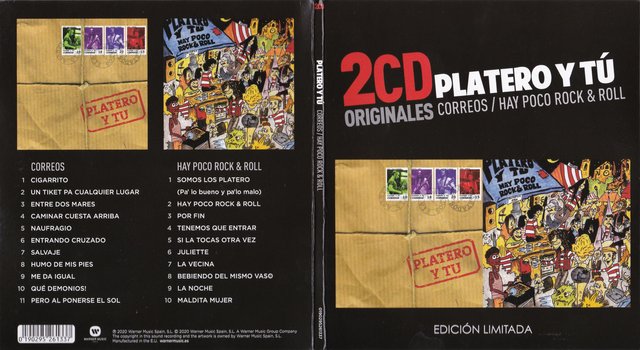 Platero Y Tu - Correos  Hay Poco Rock & Roll (2CD, ES, 2020) FLAC LossLess