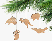 Australiana / Australian wildlife wooden Christmas decorations