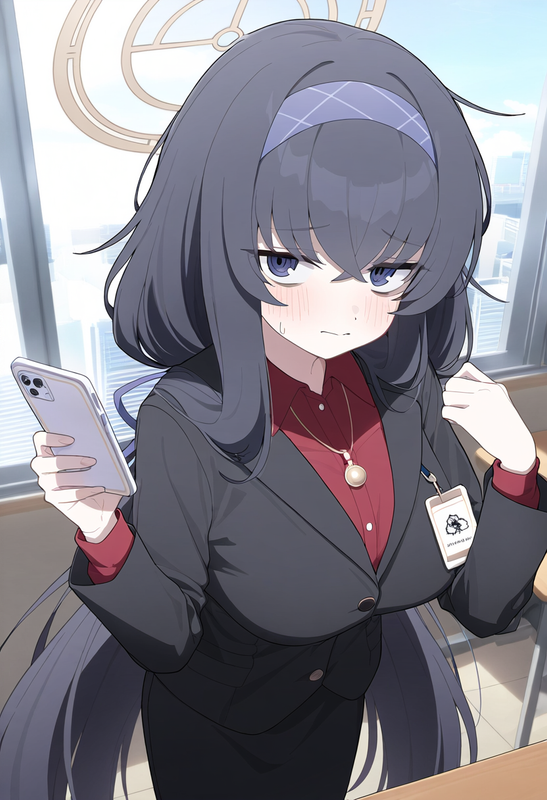 1girl, ui (blue archive), blue archive, artist_official art, alternate costume,  s-2619950766