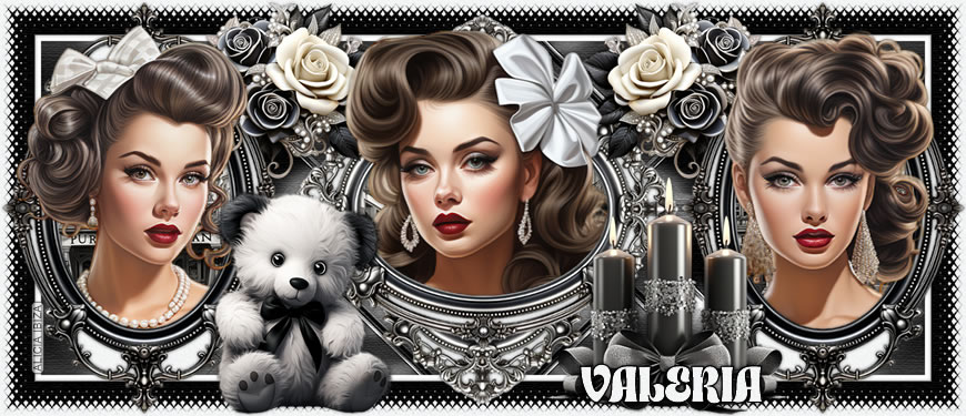 Composition in Black valeria