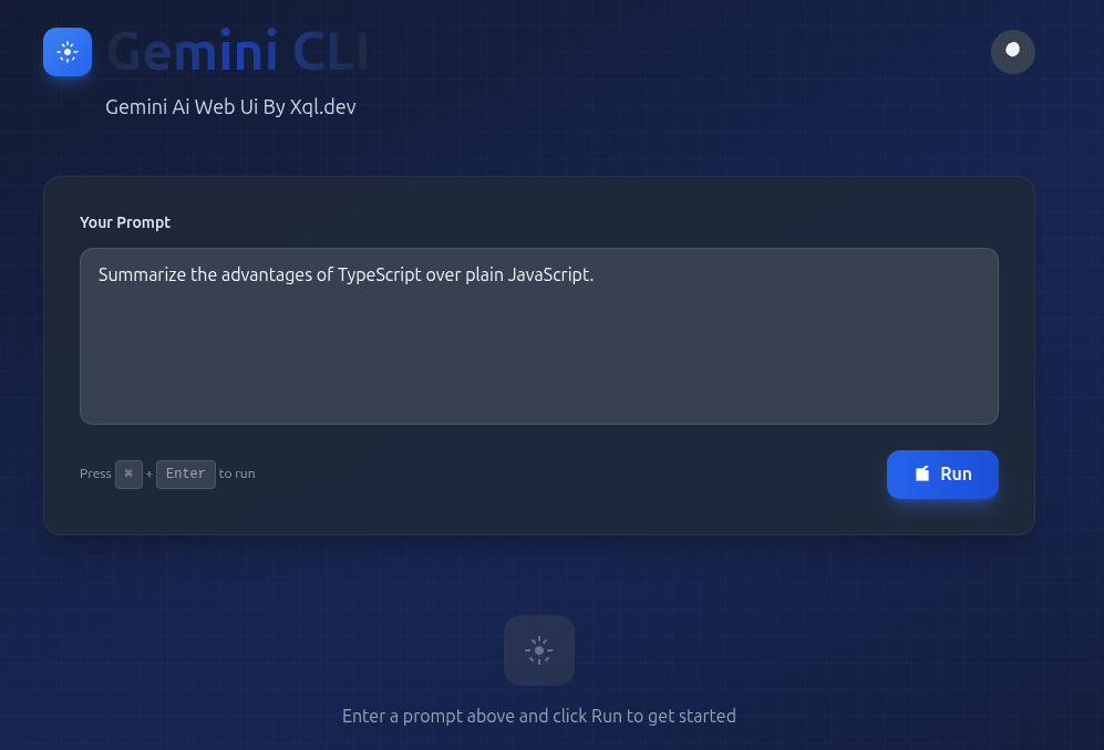 Interface Web Moderne