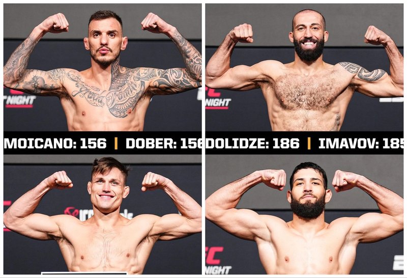 Кантар преди UFC Fight Night: Долидзе - Имавов