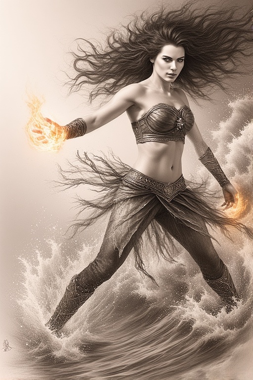 realistic-drawing-A-fierce-war-19